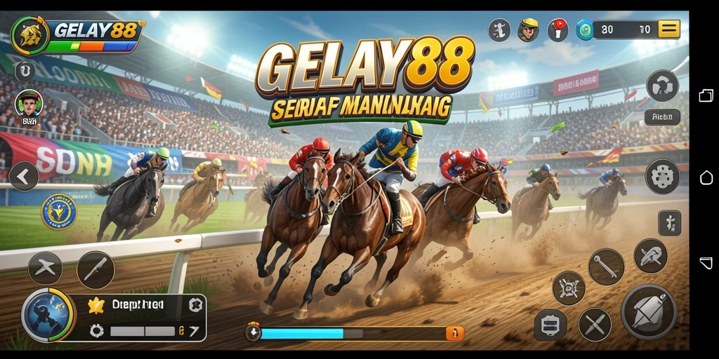 Gameplay seru di lintasan balap yang menantang.