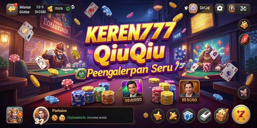 Tangkapan layar gameplay QiuQiu yang seru di KEREN777.