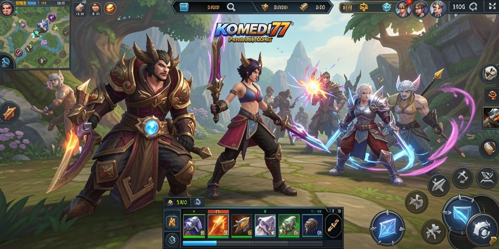 Screenshot gameplay KOMEDI77 yang menampilkan aksi seru dalam petualangan MMORPG.