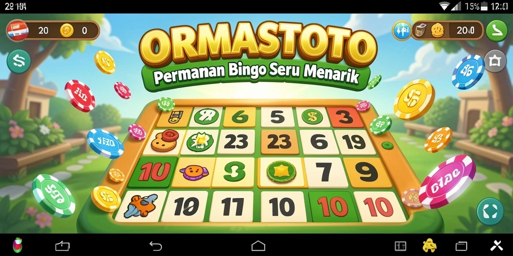 Tampilan gameplay Bingo yang seru di ORMASTOTO.