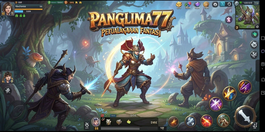Tangkapan layar utama dari gameplay epik PANGLIMA77.