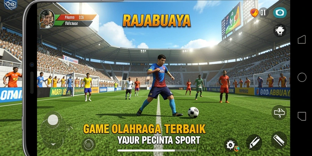 Screenshot gameplay RAJABUAYA menampilkan aksi berbasis olahraga yang seru.