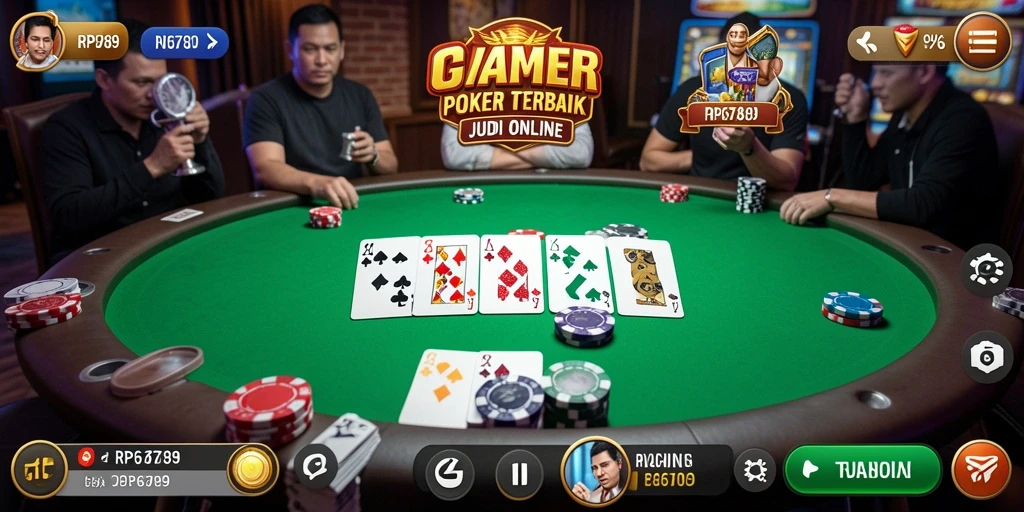 Screenshot gameplay Poker dari RP6789 yang menampilkan aksi seru.